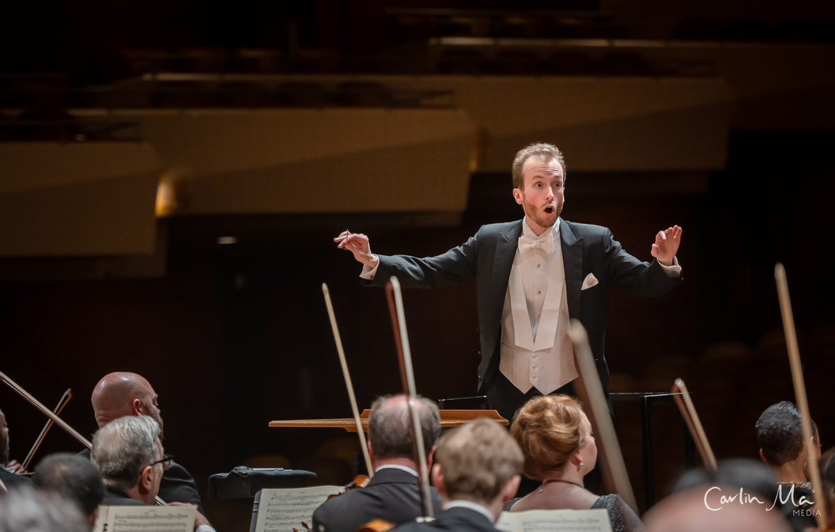 William White conducting Harmonia at Benaroya Hall, May 2023