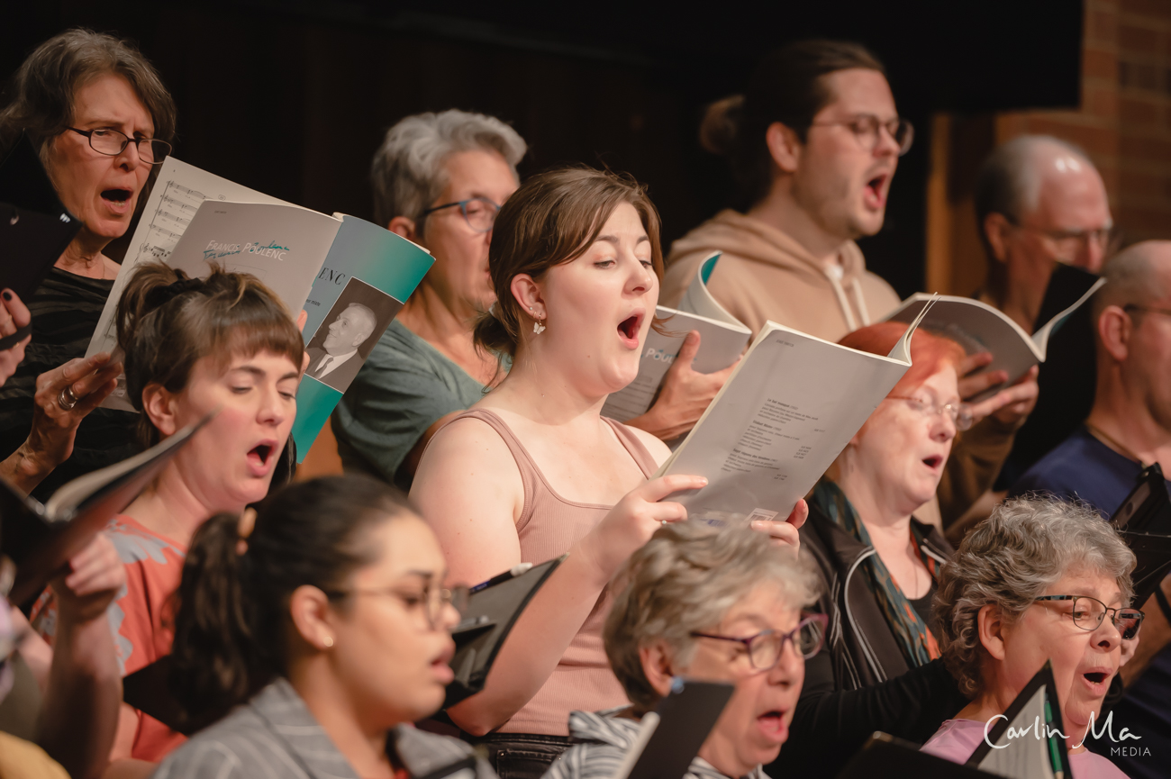 Harmonia Chorus in rehearsal