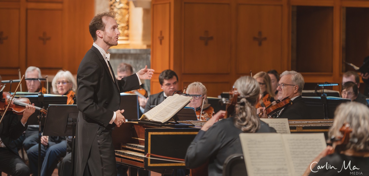 William White conducting Harmonia at Bastyr Chapel